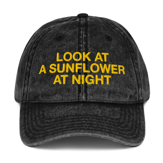 'SUNFLOWER AT NIGHT' HAT