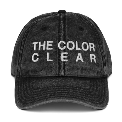 'THE COLOR CLEAR' HAT