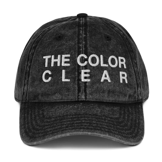 'THE COLOR CLEAR' HAT